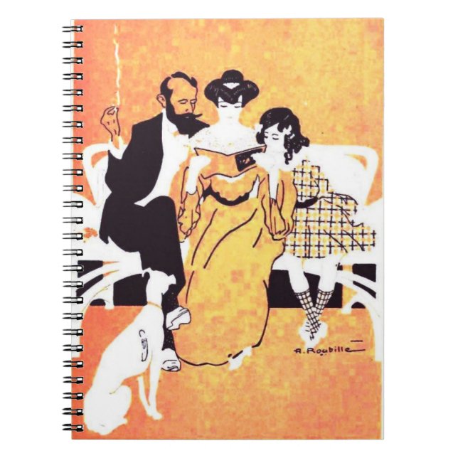 Cuaderno Póster francés vintage (Frente)