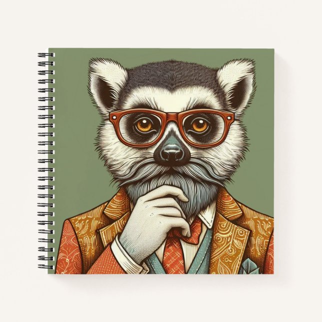 Cuaderno Poster “Maurice le lémurien“ (Anverso)