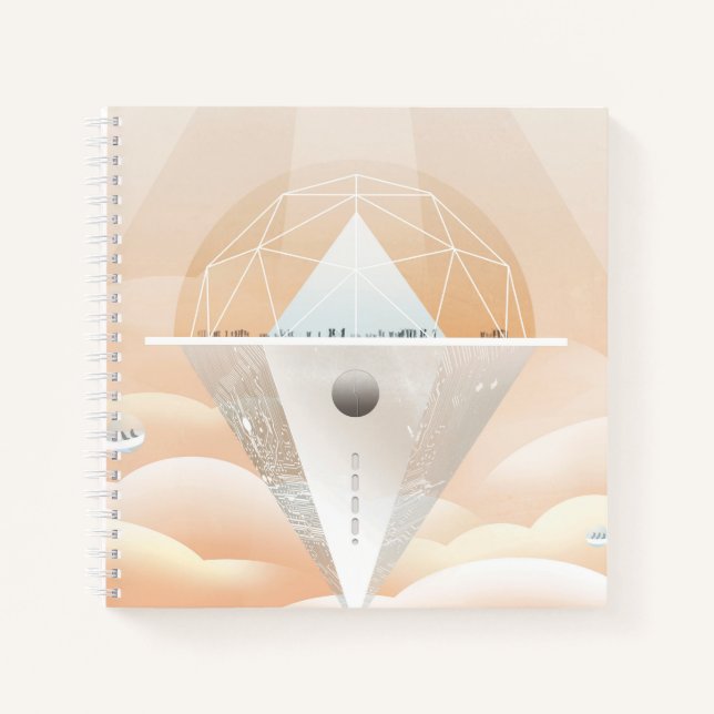 Cuaderno Poster-Observatorio Del Espacio Retro En El Sistem (Anverso)