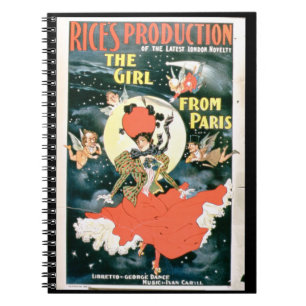 Cuaderno Poster para la 'producción del arroz del chica de