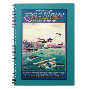 Cuaderno Poster promocional de avión flotante cancelado