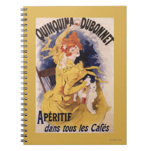 Cuaderno Poster promocional del aperitivo de Quinquina