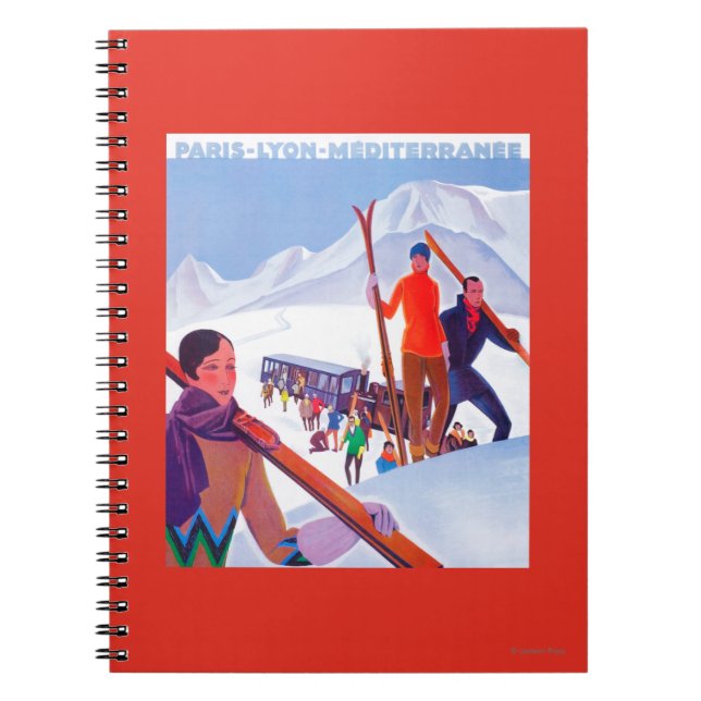 Cuaderno POSTER Promocional del Ferrocarril PLM (Frente)