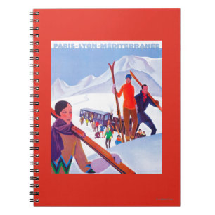 Cuaderno Poster promocional ferroviario de PLM