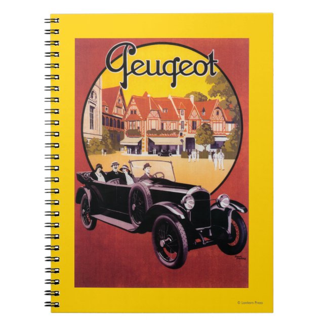 Cuaderno Poster promocional Peugeot Automobile (Frente)