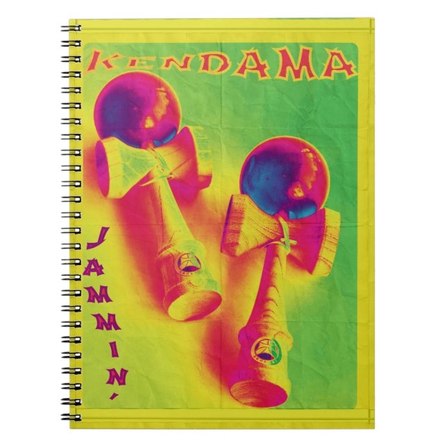 Cuaderno Poster psicodélico de Kendama Jammin (Frente)