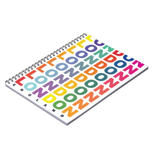 Cuaderno Póster retro Londres Inglaterra (Lado Izquierdo)