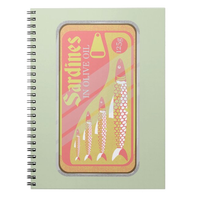 Cuaderno Poster Retro Sardines (Frente)