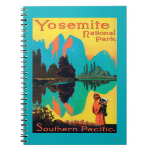 Cuaderno Poster turístico - parque nacional de Yosemite, CA