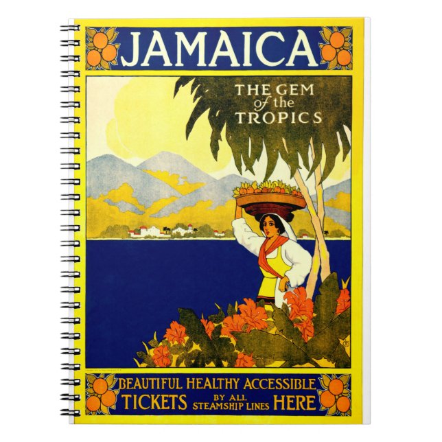 Cuaderno Poster vintage de jamaica (Frente)