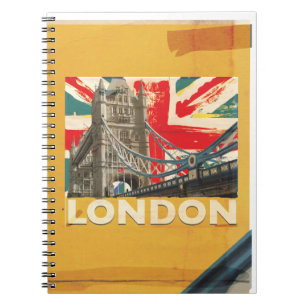 Cuaderno Póster vintage de Londres
