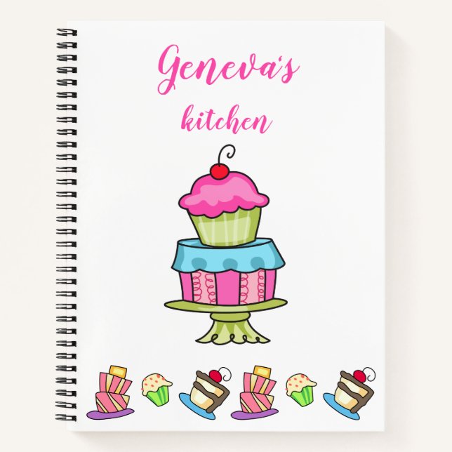 Cuaderno Postre personalizado (Anverso)