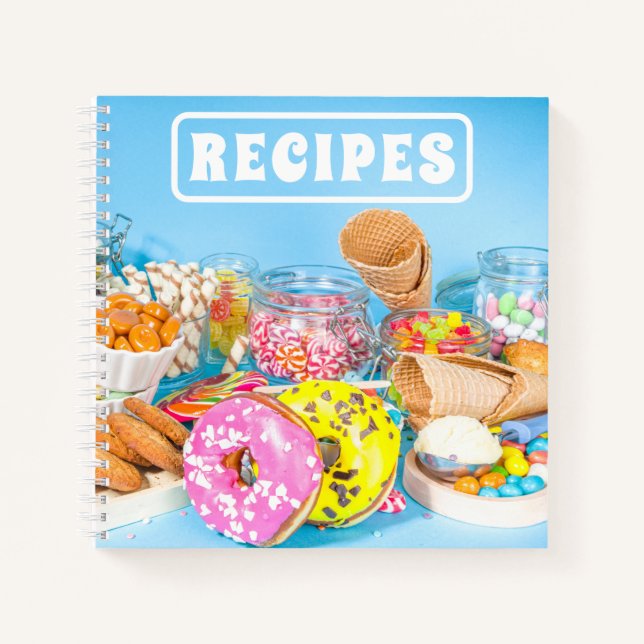 Cuaderno Postres retro divertidos (Anverso)