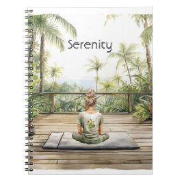 Cuaderno Postura de Yoga de Meditación Serenidad