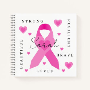 Cuaderno Potenciación del cáncer de mama en un bloc de nota