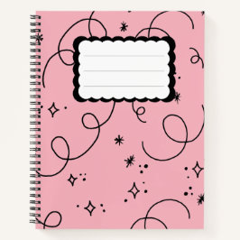 Cuaderno Potenciado por portátil rosa