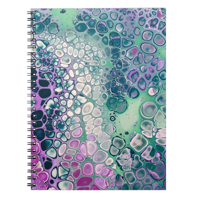 Cuaderno Pour acrílica de sirena, resumen colorido de Guay (Frente)