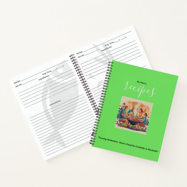 Cuaderno "Pouring Perfection: Cócteles y cócteles favoritos (Interior)