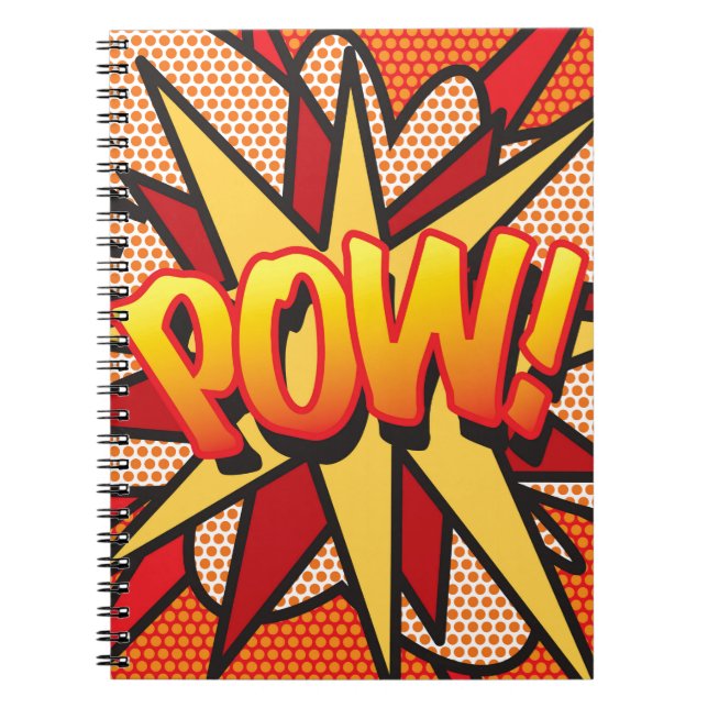 Cuaderno POW Fun Retro Libro De Historietas Pop Art (Frente)