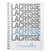 Powder Blue Distressed Lacrosse Word