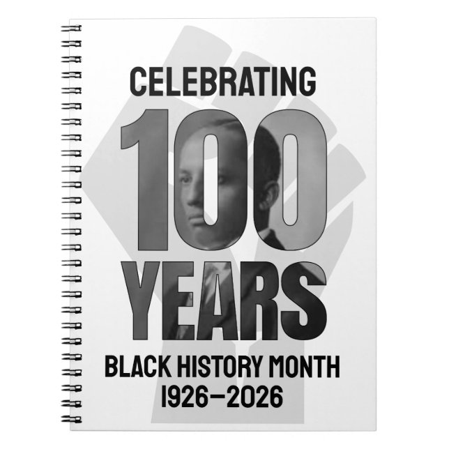 Cuaderno Power Fist MES DE LA HISTORIA NEGRA CENTENARIO  (Frente)