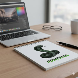 Cuaderno Powerful Cobra Spiral Notebook – Strength & Focus