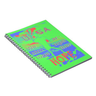 Cuaderno Powerful ECO USA Hillary Hope We Are Stronger Toge