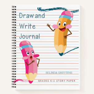 Cuaderno Práctica de Dibujo y Escritura Personalizada