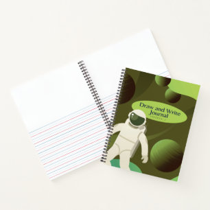 Cuaderno Práctica de escritura a mano y tema del espacio ul