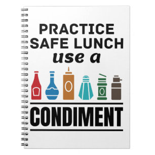 Cuaderno Practicar el almuerzo seguro Usar un condicionamie