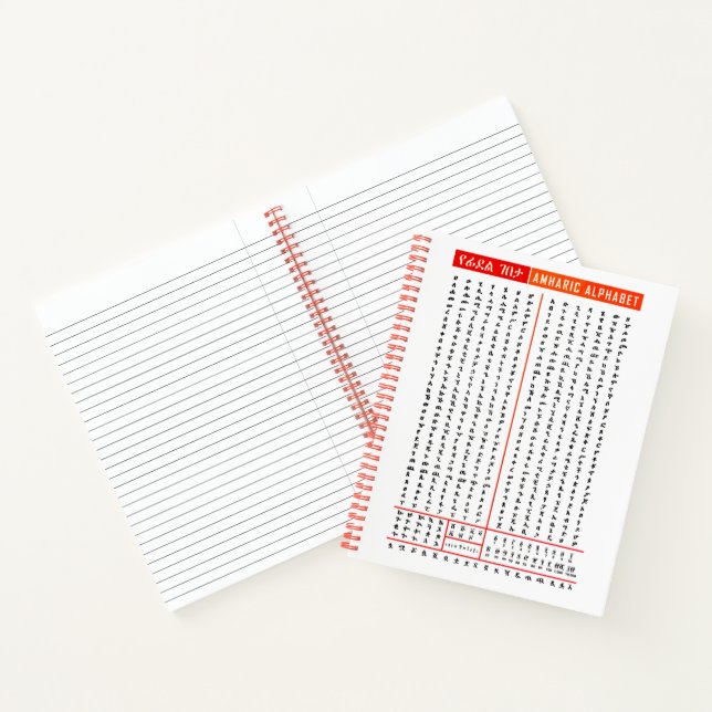 Cuaderno Practicar escritura amárica (Interior)