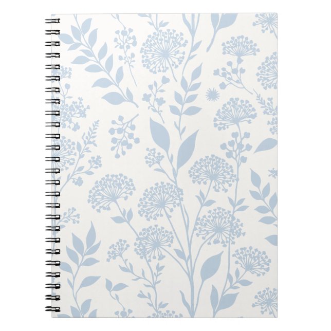 Cuaderno Pradera de Diente de León Azul Polvoriento - Neutr (Frente)
