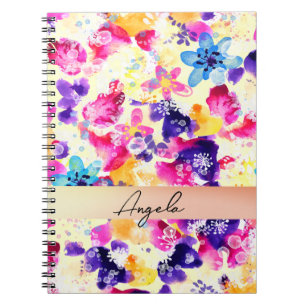 Cuaderno Pradera de flores silvestres shabby