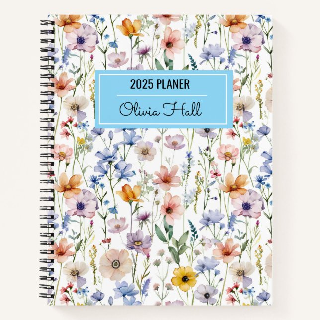 Cuaderno pradera floral Útiles Escolares Maestros (Anverso)