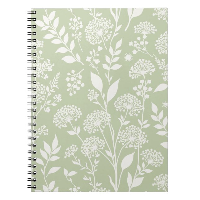 Cuaderno Prado de Diente de León Neutral - Oliva Suave (Frente)