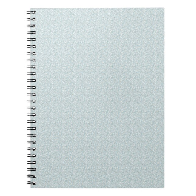 Cuaderno Prado de flores silvestres azul cielo y manzanilla (Frente)