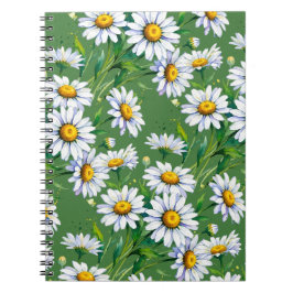 Cuaderno Prado de margaritas. Acuarelas.