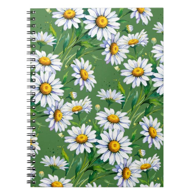 Cuaderno Prado de margaritas. Acuarelas. (Frente)