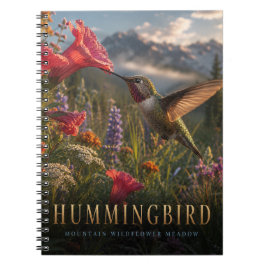 Cuaderno Prado de montaña de colibrí ANIMALES