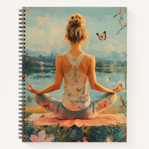 Cuaderno Prado del Atardecer Meditación con Mariposas (2)