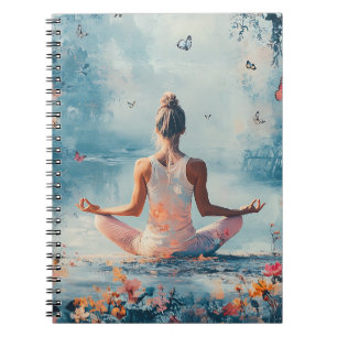 Cuaderno Prado del Atardecer Meditación con Mariposas (3)