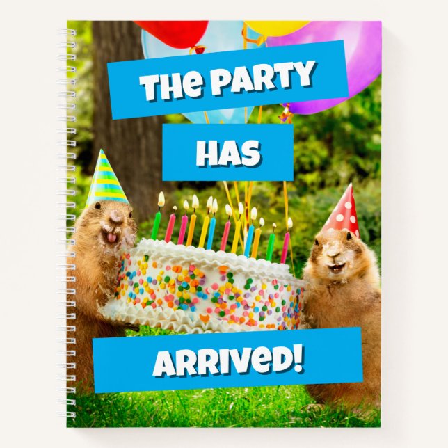Cuaderno Prairie Dog Birthday Party (Anverso)