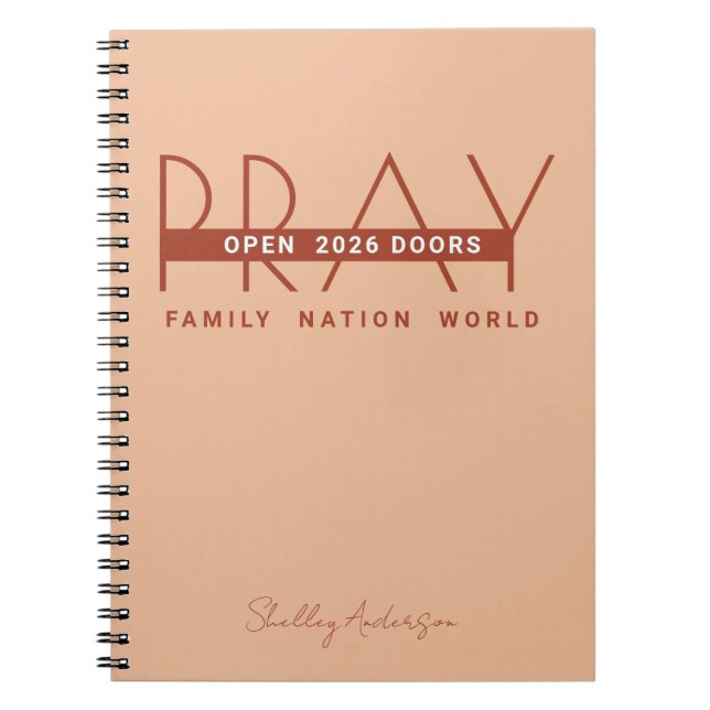 Cuaderno Pray Open Doors 2024 (Frente)