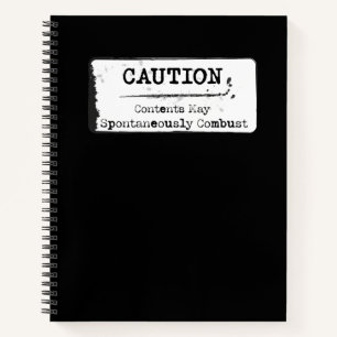 Cuaderno Precaución: puede combinar espontáneamente el bloc