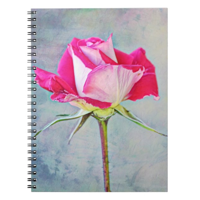 Cuaderno Precioso bloc de notas de un gráfico rosa rosa (Frente)