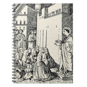 Cuaderno Predicación de San Esteban por Fra Angelico