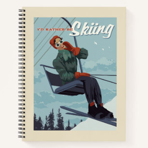 Cuaderno Preferiría Esquiar Impresión