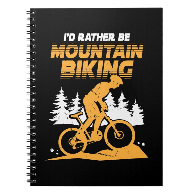 Cuaderno Preferiría Ir En Bicicleta De Montaña (Frente)
