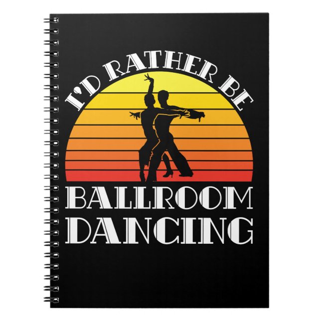 Cuaderno Prefiero Bailar en salón de baile (Frente)