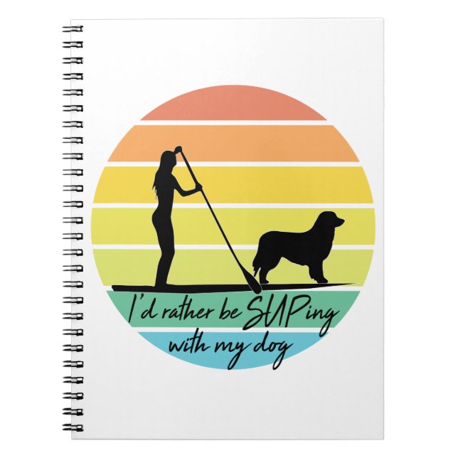 Cuaderno Prefiero estar con mi Chica de suplir perro (Frente)